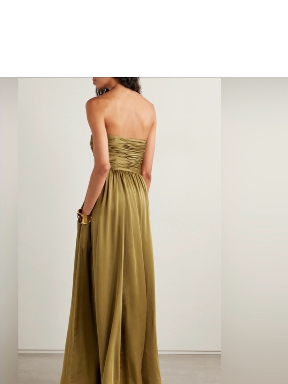 Ulla Johnson Olive Anastasia Ruched Gown - NWT - Picture 4 of 12
